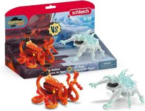 schleich 70826 Fire Octopus vs Ice Insect, Eldrador Creatures, 31 x 16 x 18 cm