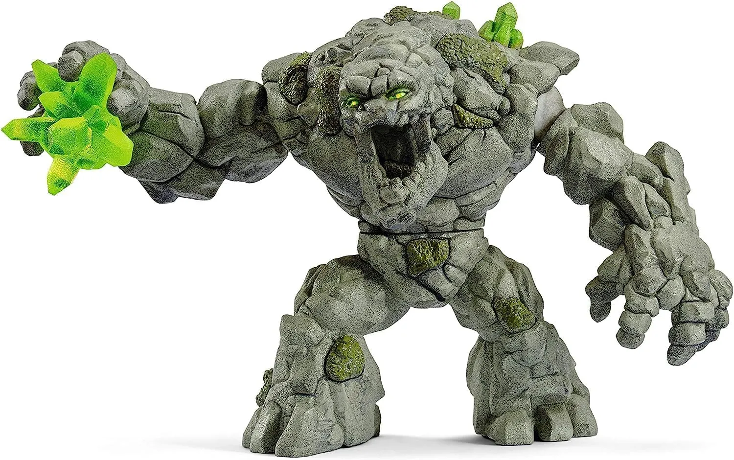 Schleich Eldrador Creatures - 8" Stone Monster Toy with Crystal Set - Cool Movable Monster Action Figure for Boys and Girls - Fantasy Rock Beast Figurine - Durable Creature - Fun Toys for Kids Ages 7 