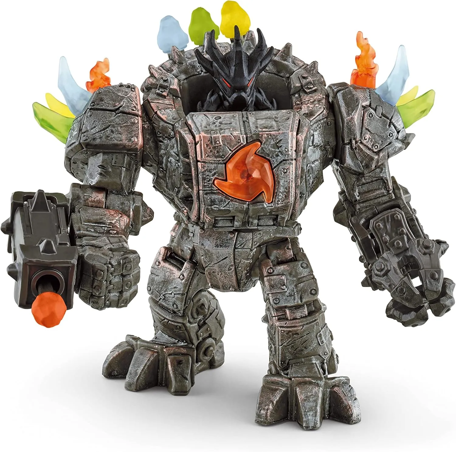 Schleich ELDRADOR Creatures — Master Robot with Mini Creature, 20 Piece Playset with Moveable and Rotating Parts, Robot Toy Play Set, Action Figures for Boys and Girls Ages 7 , Multicolor, 5.6 inch