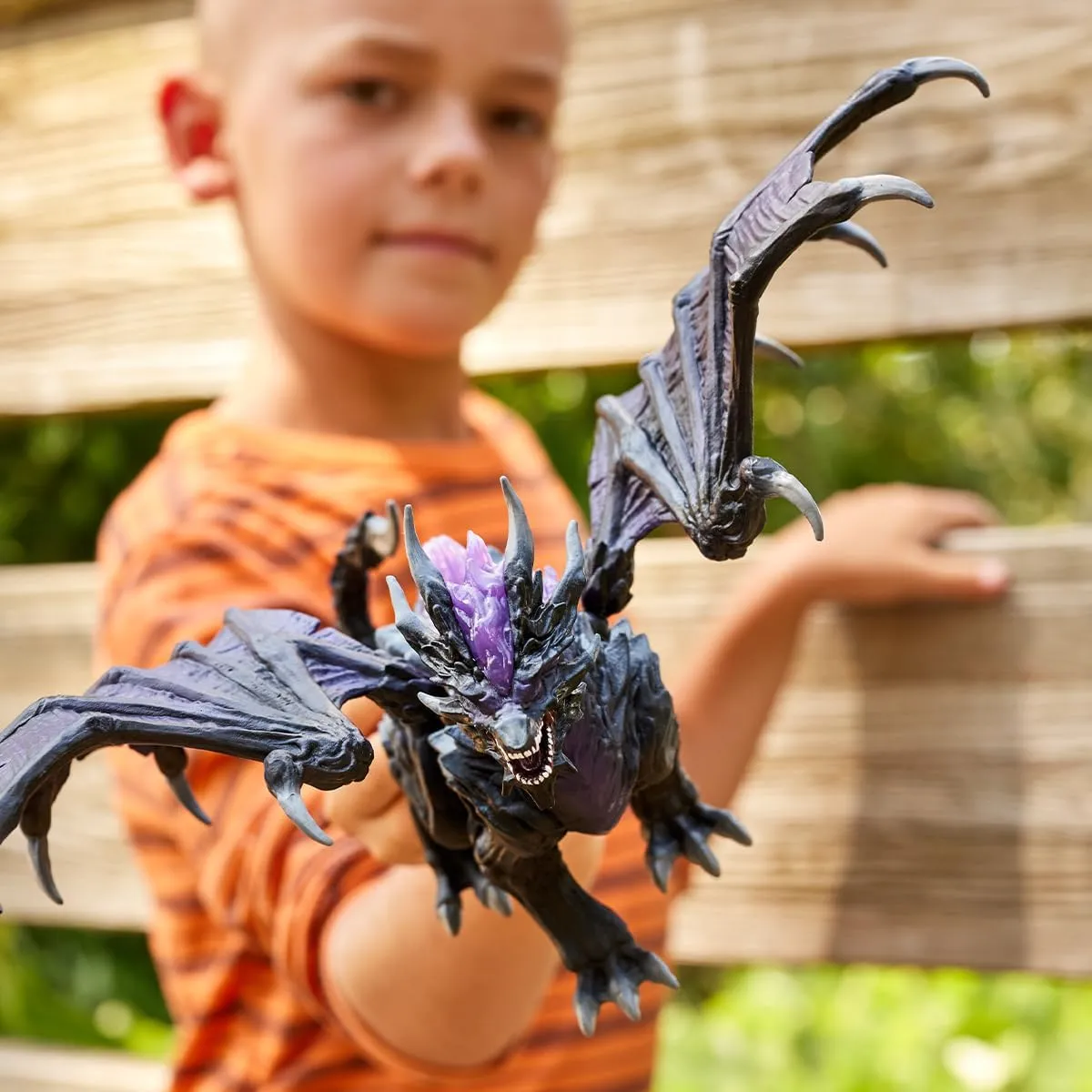 Schleich Eldrador, Dragon Toys for Boys and Girls, Shadow Dragon Action Figure with Movable Wings, Ages 7 