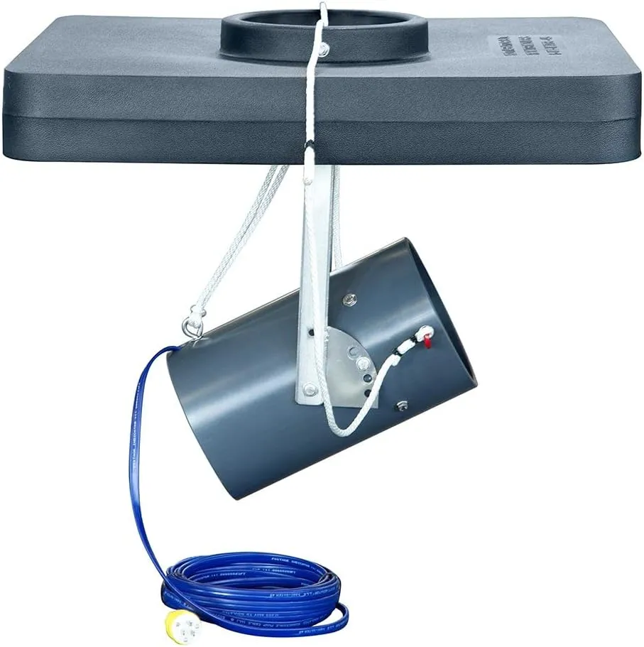 Scott Aerator Floating De-Icer for Lakes & Ponds | 1/2 Horse Power 115V Stainless Steel | 35 ft. Electric Corded Cable Included | Made in USA