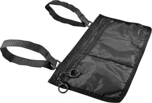 Secure WWP-1B Storage Bag for Wheelchair Walker Rollator, Black - Mobility Aid Storage Pouch Accessory for Elderly, Seniors, Handicap - Hands Free Arm Rest Tote Caddy