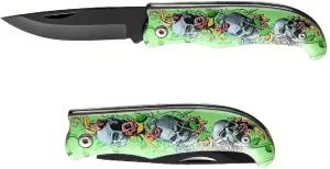 SEDLAV Camillus GUISE 7.25 Folding Pocket Knife - Portable 420 Stainless Steel Knife with Titanium Bonding for Corrosion Resistance - 3 Drop Point Blade, Prym1 Camo Handle