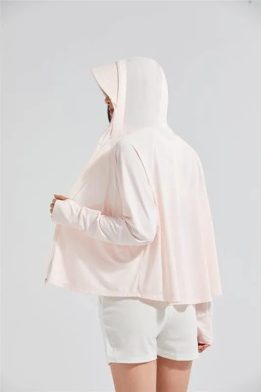 Shanghai Story Fishing Hunting Clothing For Women UPF 50  UV Sun Protection Long Sleeve Jacket Hoodie with Face Mask