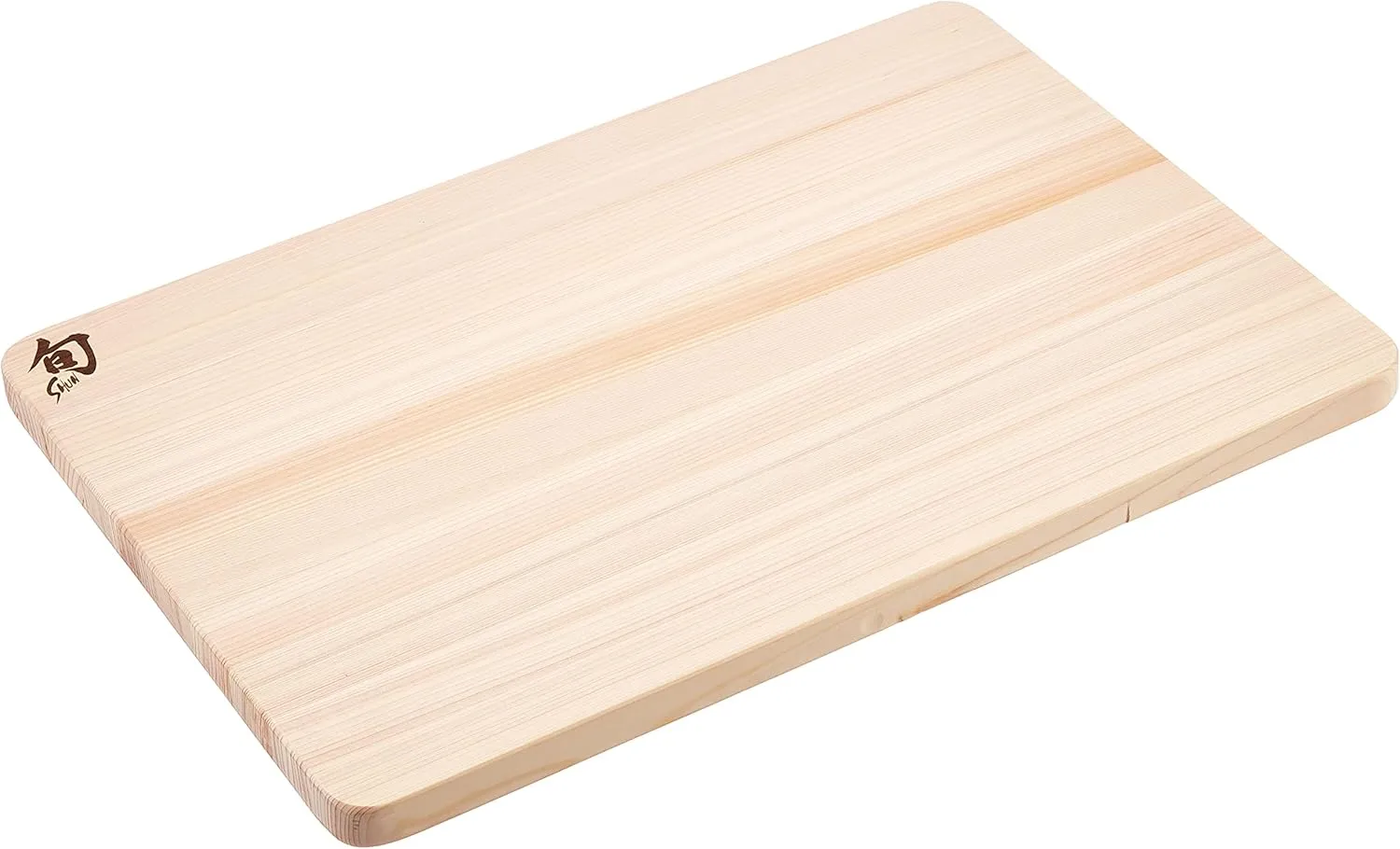 Shun Cutlery Large Hinoki Cutting Board, 17.75" x 11.75" Large Wooden Japanese Chopping Board for Kitchen, Medium-Soft Wood Preserves Knife Edges, Forest Stewardship Council Certified