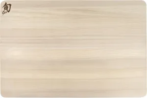 Shun Cutlery Large Hinoki Cutting Board, 17.75" x 11.75" Large Wooden Japanese Chopping Board for Kitchen, Medium-Soft Wood Preserves Knife Edges, Forest Stewardship Council Certified
