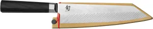 Shun Dual Core 8" Kiritsuke Knife, Handcrafted Japanese Kitchen Knife for Professional and Home Chefs, VG10 and VG2 Damascus Steel Blade, Pakkawood Handle