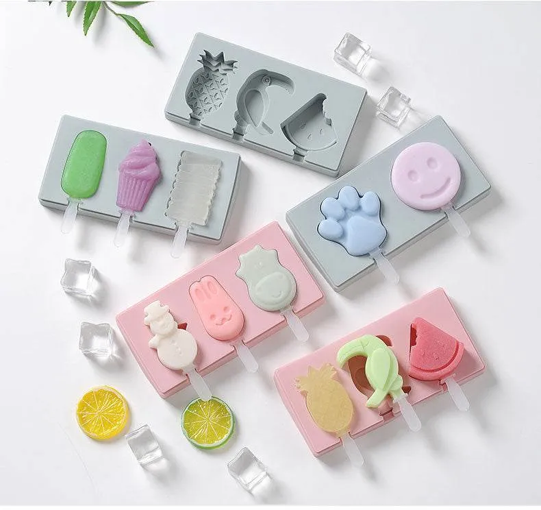 Silicone ice cream stick ice mold