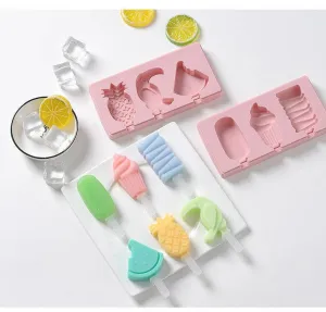 Silicone ice cream stick ice mold