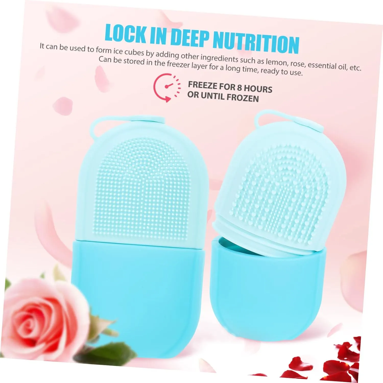 Silicone Ice Face Roller for Skin Massage Portable Beauty Tool for Reducing Puffiness and Enlarged Pores for Home Travel Use Skin-friendly Design