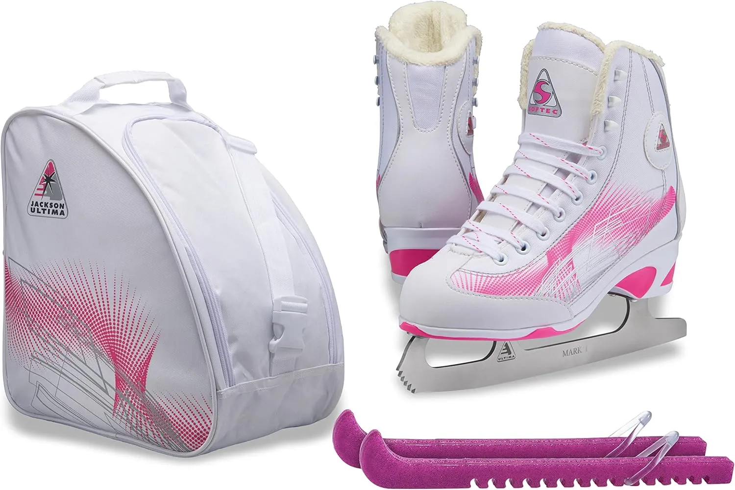 SKATE GURU Jackson Ultima Figure Ice Skates Softec for Women and Girls