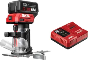SKIL 20V Brushless Compact Router Kit Including 4.0Ah Battery and 1 Hour Charger-RT1430B-10