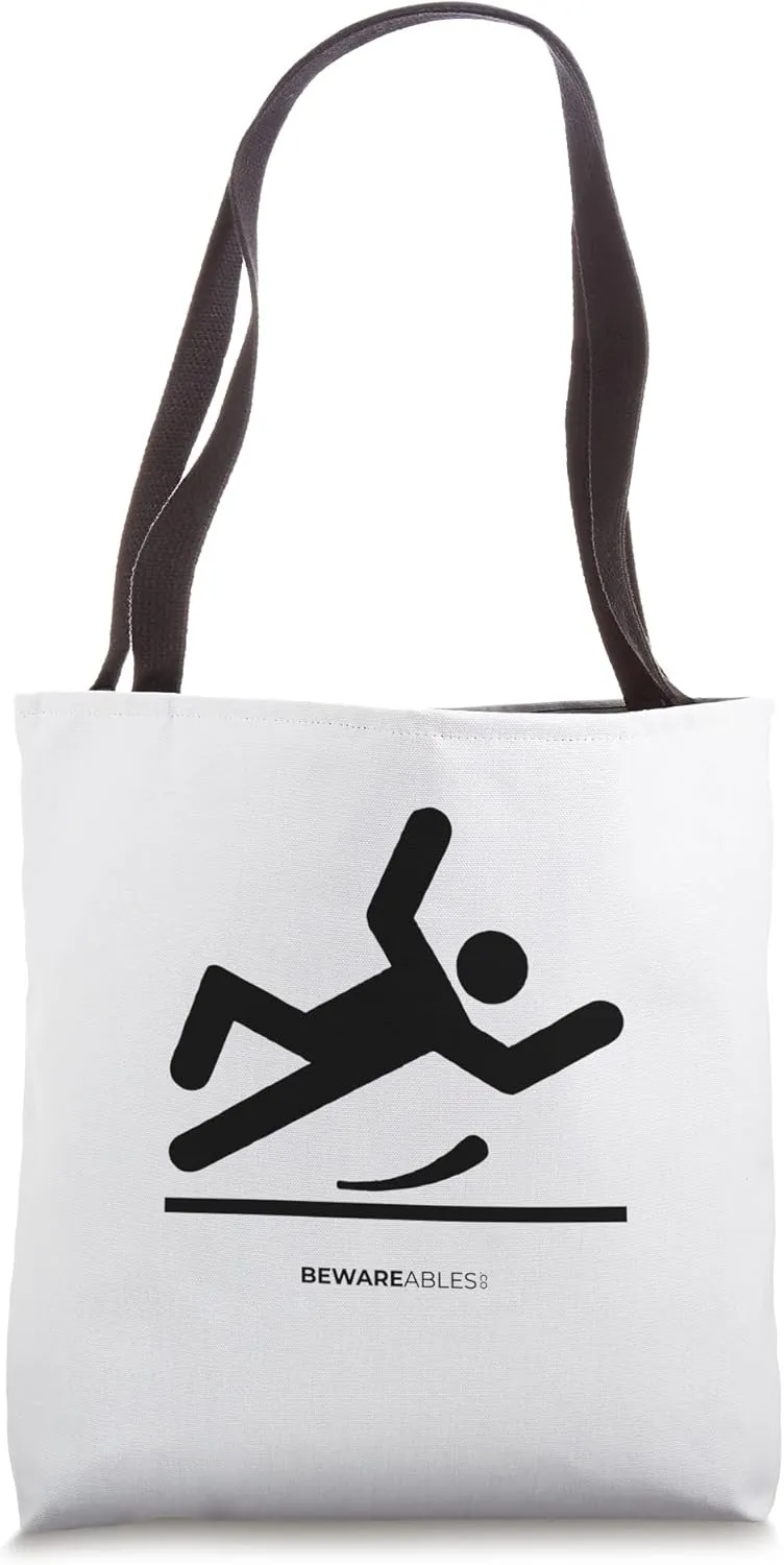 Slippery floor, falling funny, clumsy Tote Bag