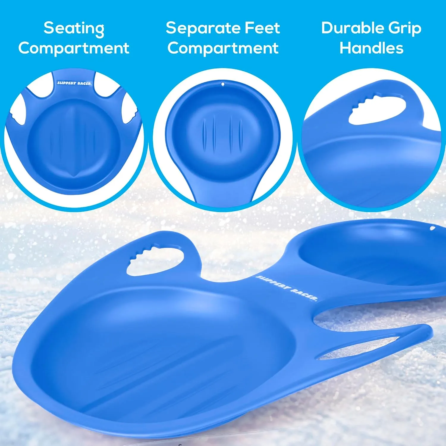 Slippery Racer Downhill Blitzer Arrow Snow Sled.