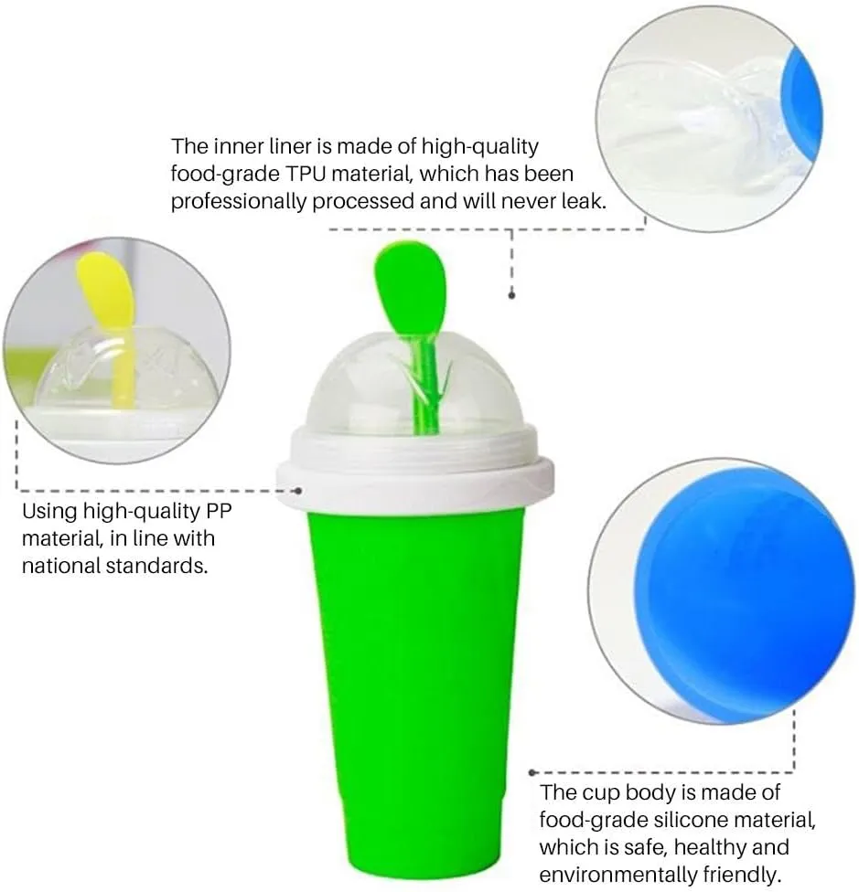 Slushy Maker Portable Travel Ice Cup Homemade Freeze Drinks Cup ROSE