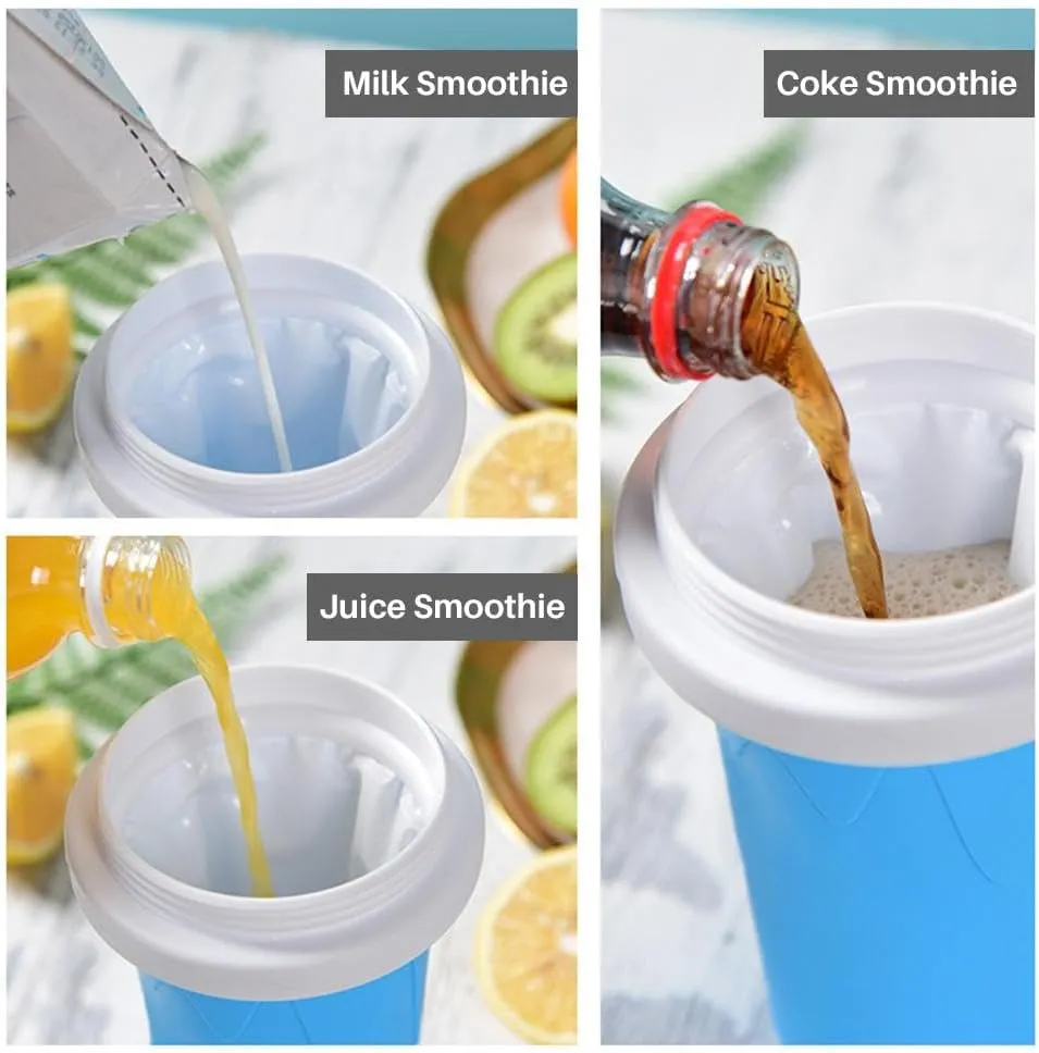 Slushy Maker Portable Travel Ice Cup Homemade Freeze Drinks Cup ROSE