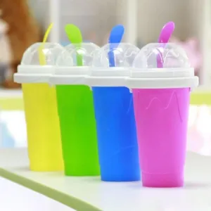 Slushy Maker Portable Travel Ice Cup Homemade Freeze Drinks Cup ROSE