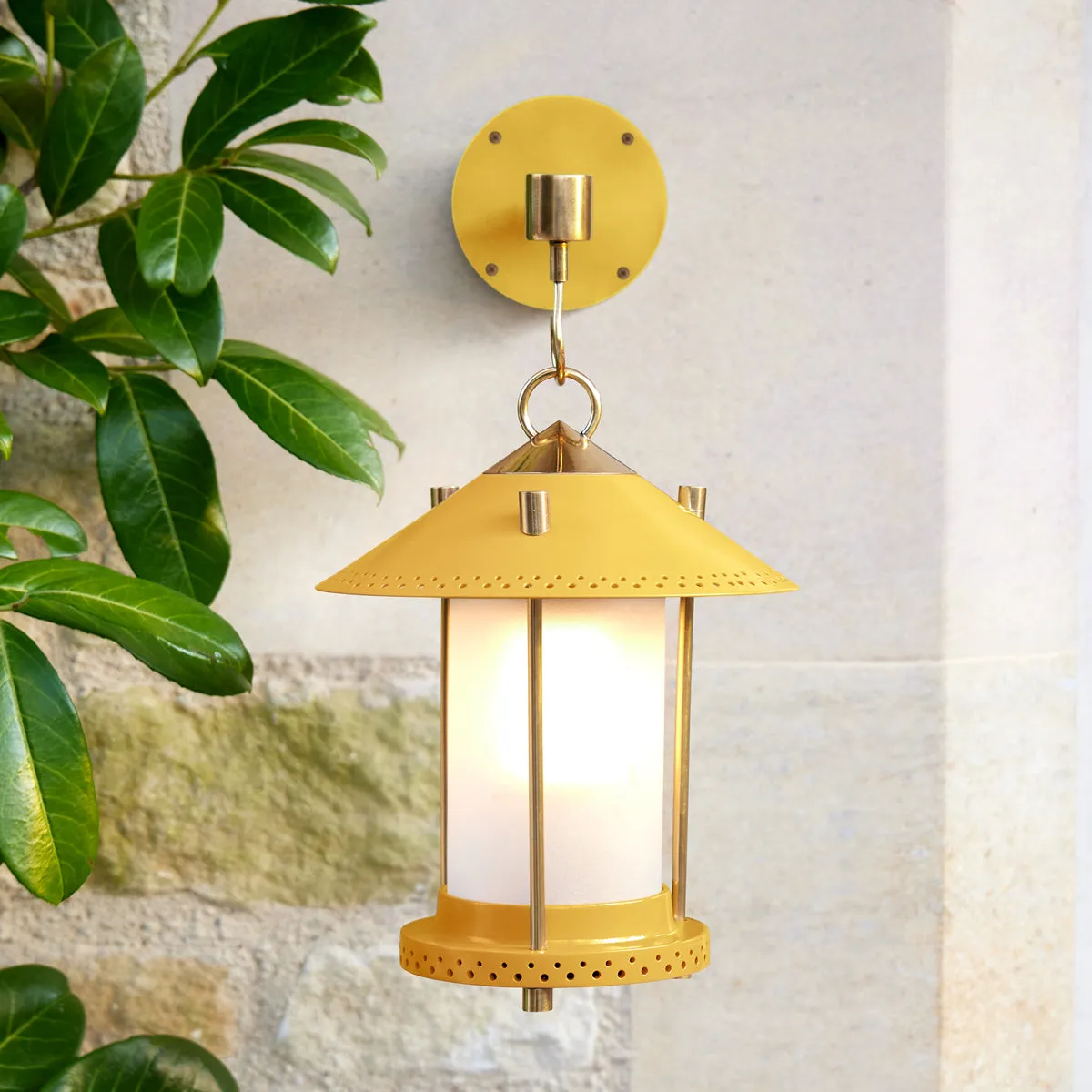 smaller Stefan cordless lantern in Sand by the Novogratz