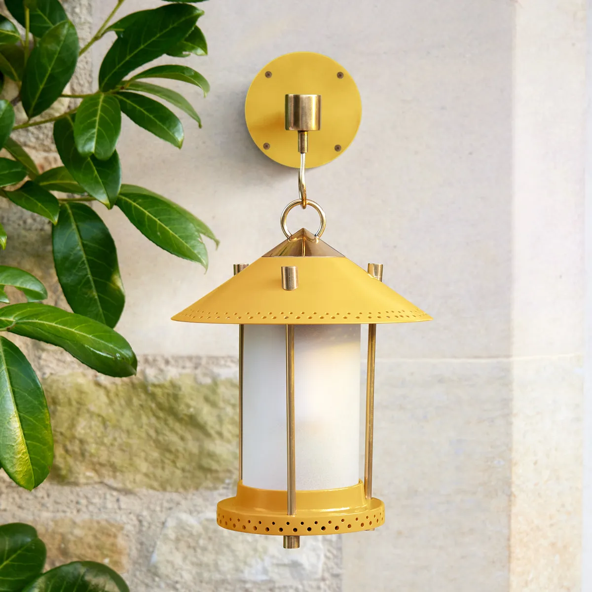 smaller Stefan cordless lantern in Sand by the Novogratz