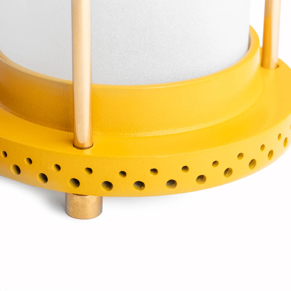 smaller Stefan cordless lantern in Sand by the Novogratz