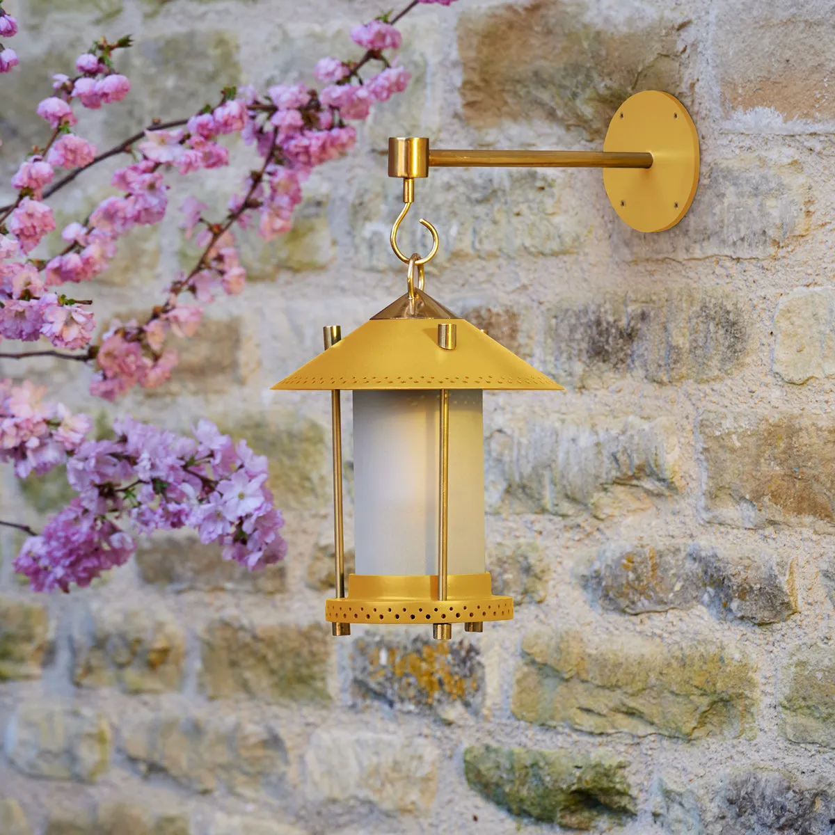 smaller Stefan cordless lantern in Sand by the Novogratz