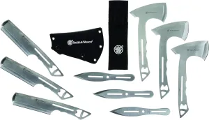 Smith & Wesson Bullseye Throwing Products with Full Tang Stainless Steel Design and Protective Nylon Sheaths for Recreation and Competition