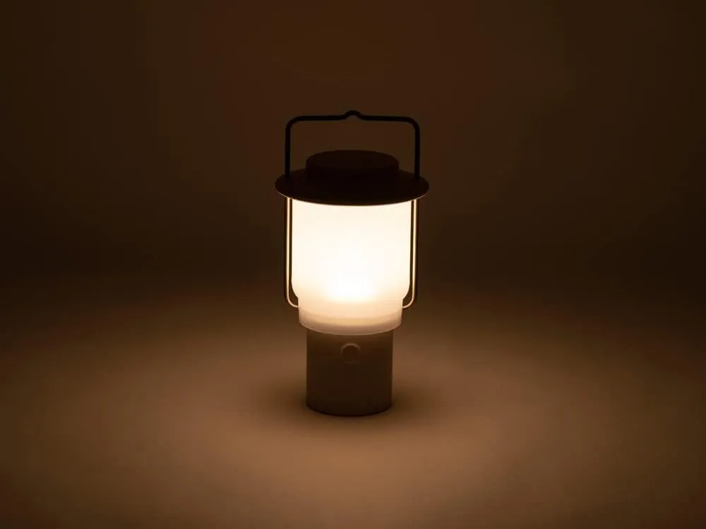 Snow Peak Mini Hozuki - Battery-Powered & Lightweight Camping Light - Portable Lantern for Soft, Ambient Light, Ivory