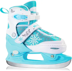 Snowflake Girl's Adjustable Ice Skates | Kids Ice Hockey Skates for Girls Boys Youth | Fun Beginner Ice Skating Shoes for Outdoor and Rink | Soft Comfortable Lining | Three Colors Available