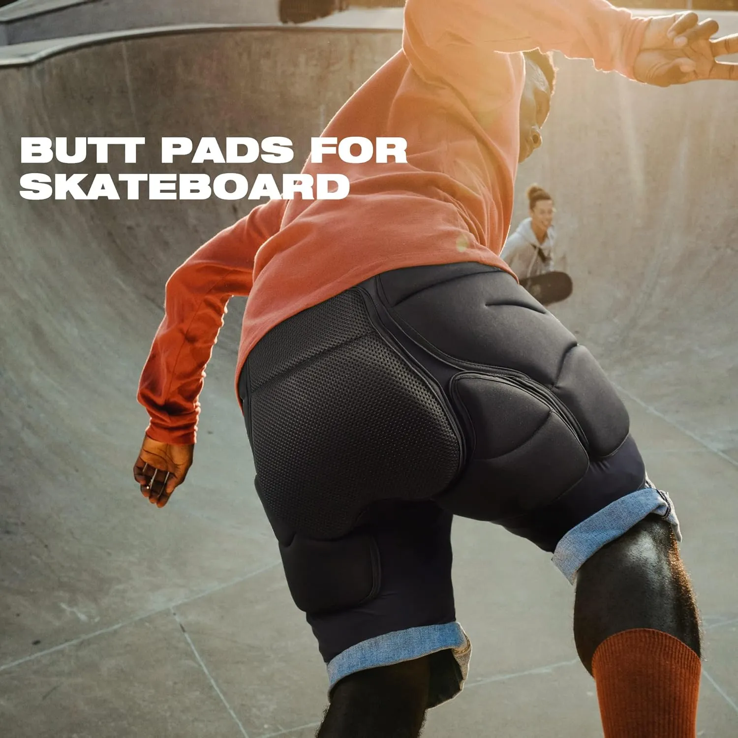 Soared 3D Protection Hip Butt XPE Padded Shorts for ski, ice Skating, Snowboarding, Skateboard for Men Women