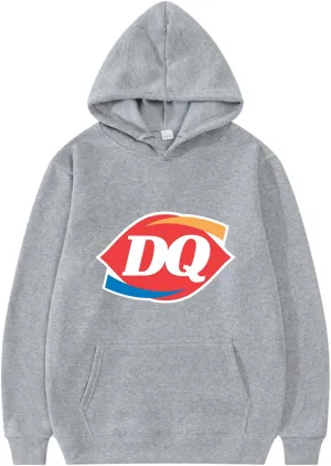 Soft Ice Cream Graphic Logo Hoodie - Cute Fast Food Sweatshirt for Men Women