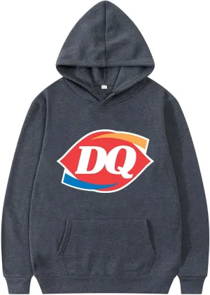 Soft Ice Cream Graphic Logo Hoodie - Cute Fast Food Sweatshirt for Men Women