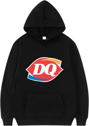 Soft Ice Cream Graphic Logo Hoodie - Cute Fast Food Sweatshirt for Men Women