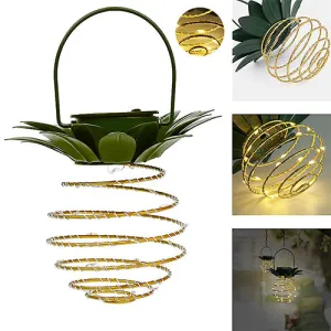 Solar 24 LED Pineapple Lantern