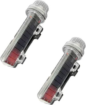 Solar Powered Boat Flares, 2026 Upgrade Boat Flares Coast Guard Approved Marine, Emergency Safety Kit for Boating, Waterproof Emergency Signals for Fishing Nets Buoys & Boats (2Pc)