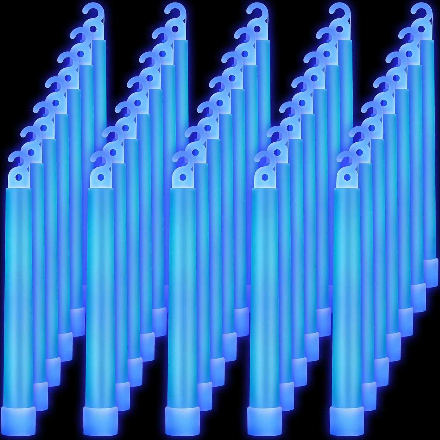 Sotiff 48 Pcs 6 Inch Large Glow Sticks Light Sticks with 12 Hours Duration for Survival Hiking Outdoor Camping Dark Party Activities Blackout Storm