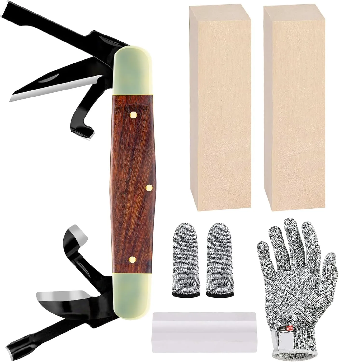 Splinter Carvin' 6in Traditional Folding Whittling Knife with 1.5in Detail Blade, Sawcut Handle, Nickel Silver Bolsters, and Convenient Size for Carving, Camping, EDC, Outdoors (Brown) (Brown)