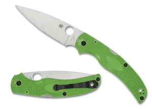 Spyderco Native Chief Lightweight Salt LC200N Plain Edge 4.02" Folding Pocket Knife (C244PGR)