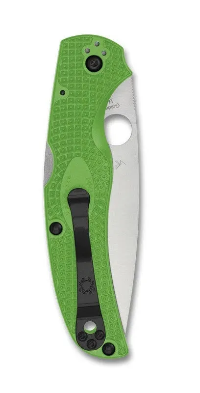 Spyderco Native Chief Lightweight Salt LC200N Plain Edge 4.02" Folding Pocket Knife (C244PGR)
