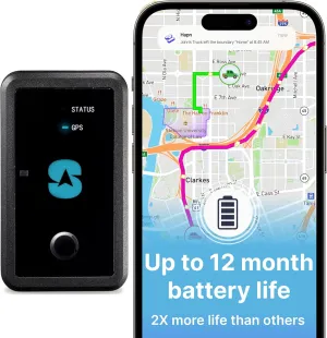 Spytec GPS MAX 12 Month Battery for Long-Term Tracking, Hidden Weatherproof GPS Tracker for Cars, Vehicles, Loved Ones, Trailers, RV - Unlimited Worldwide Real-Time GPS Tracking - Low Cost Plan