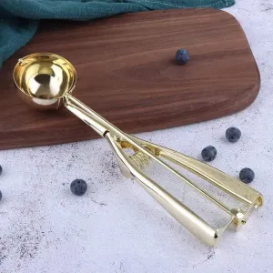Stainless Steel Ice Cream Scoop - Durable Dessert Spoon