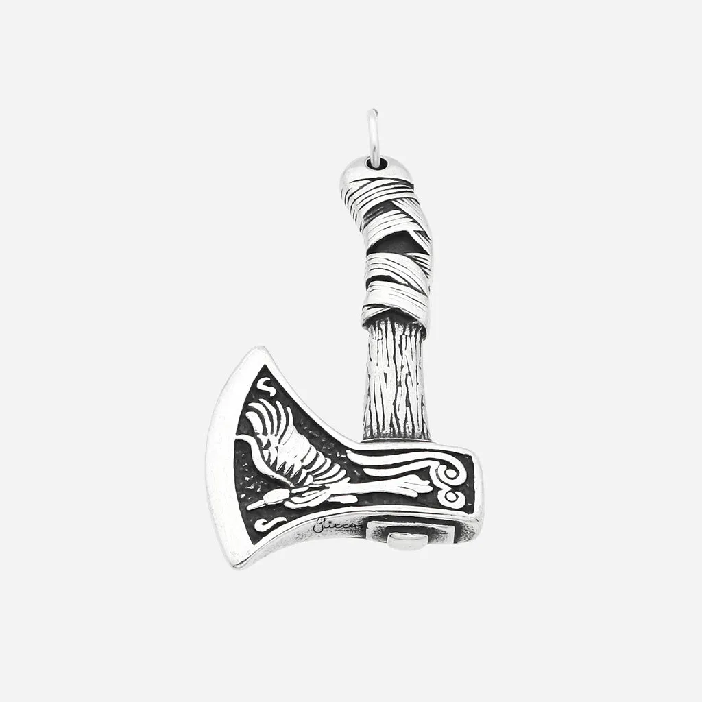 Stainless Steel Viking Double Sided Axe Pendant