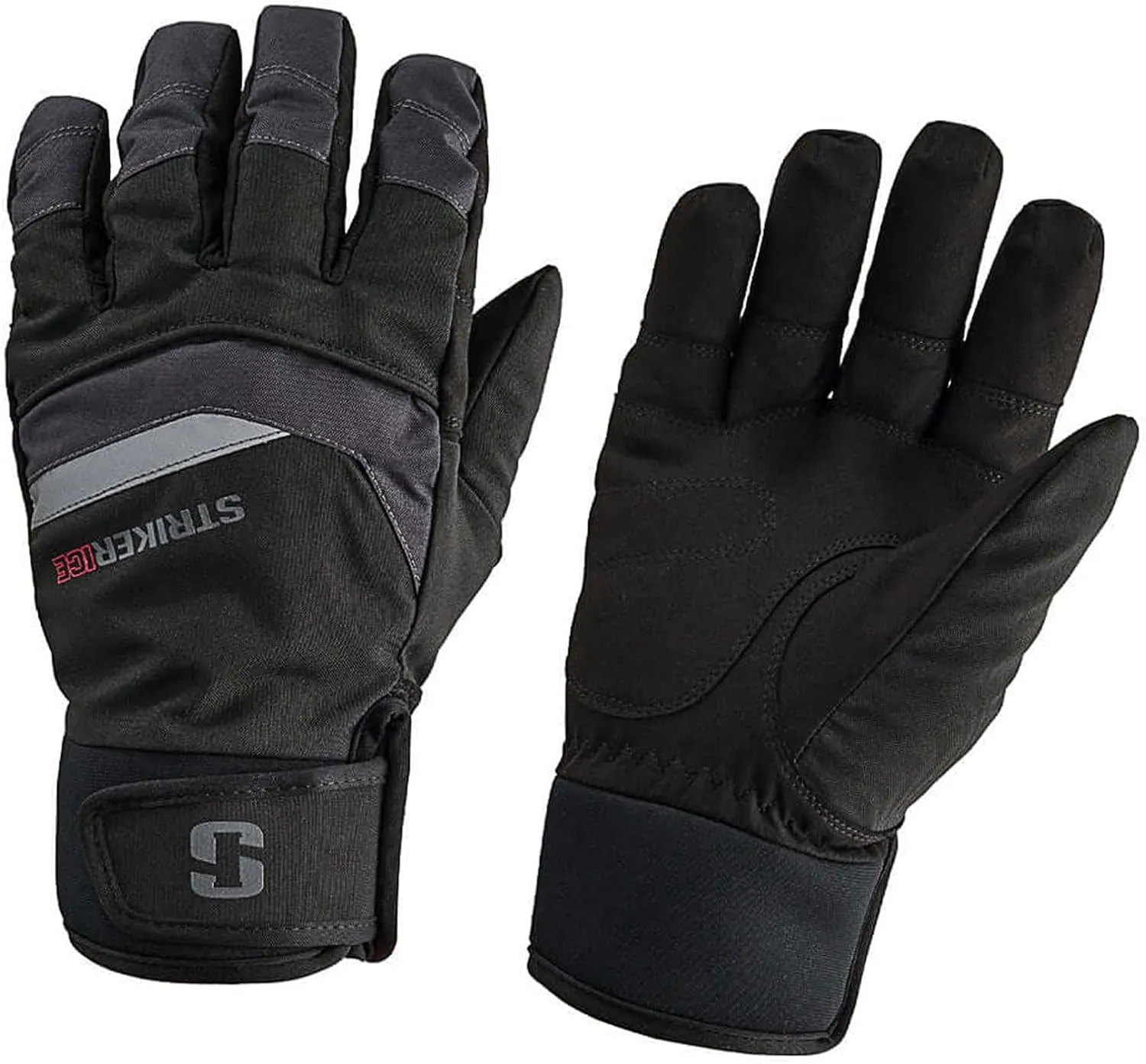 Striker Attack Waterproof Breathable Insulated Outdoor Ice Fishing Gloves with Adjustable Neoprene Cuff