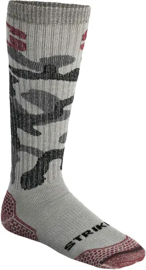 Striker Men’s Ice Fishing Midweight OTC Wool Sock, Camo