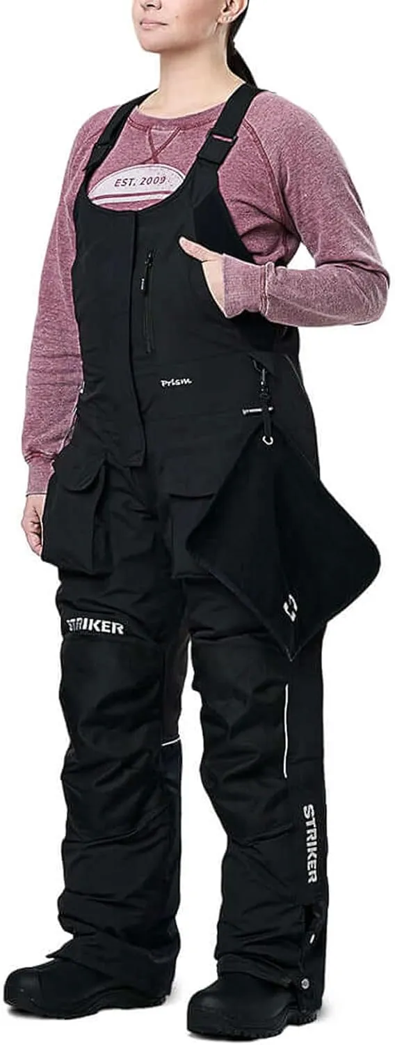 Striker Women's Prism Durable Breathable Water-Resistant Outdoor Ice Fishing Bibs with Sureflote Flotation Technology