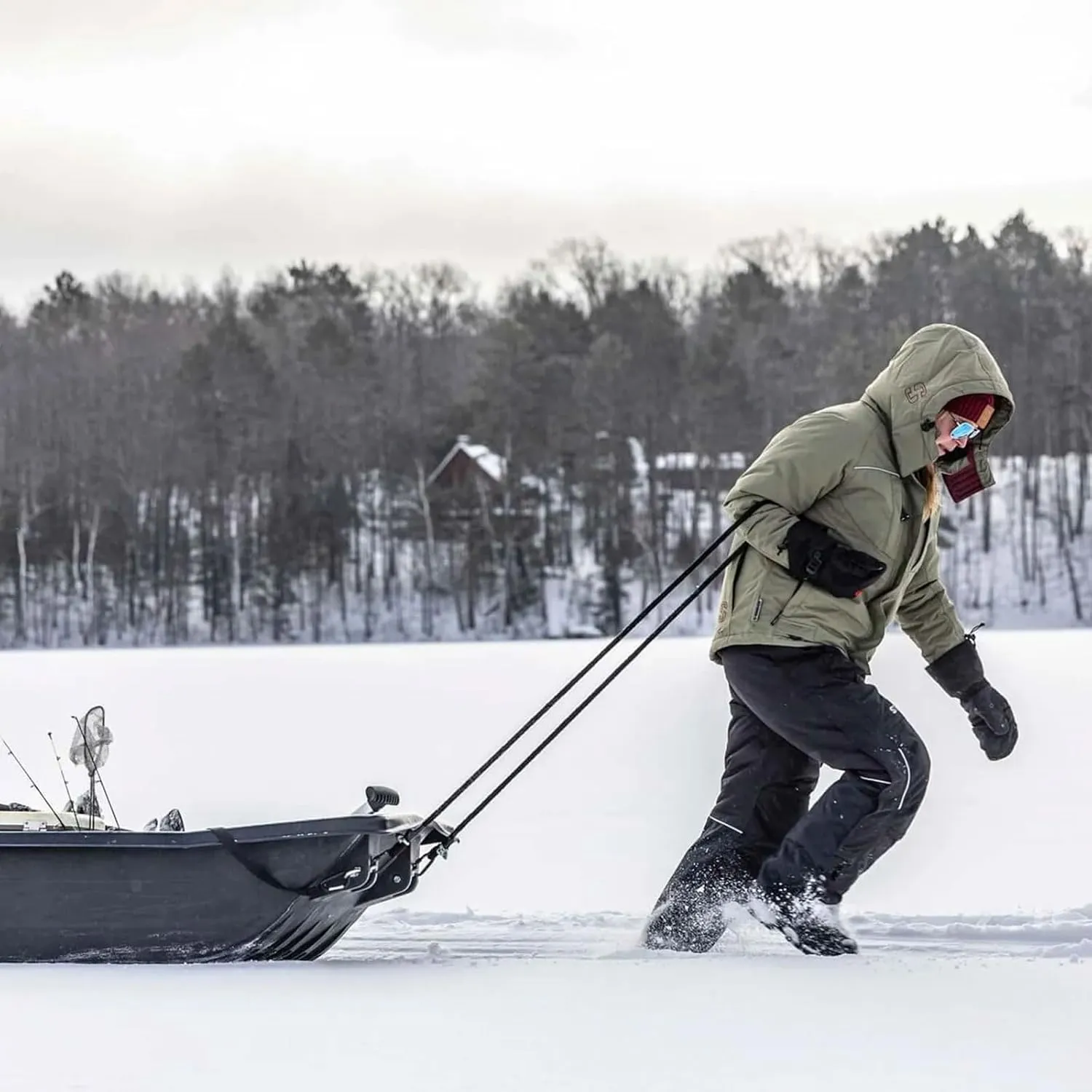 Striker Women's Prism Durable Breathable Water-Resistant Outdoor Ice Fishing Bibs with Sureflote Flotation Technology