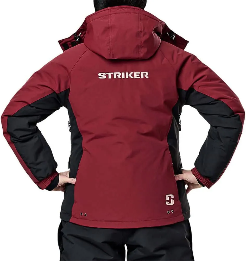 Striker Women's Stella Durable Windproof Water-Resistant Insulated Outdoor Ice Fishing Jacket with Removable Hood