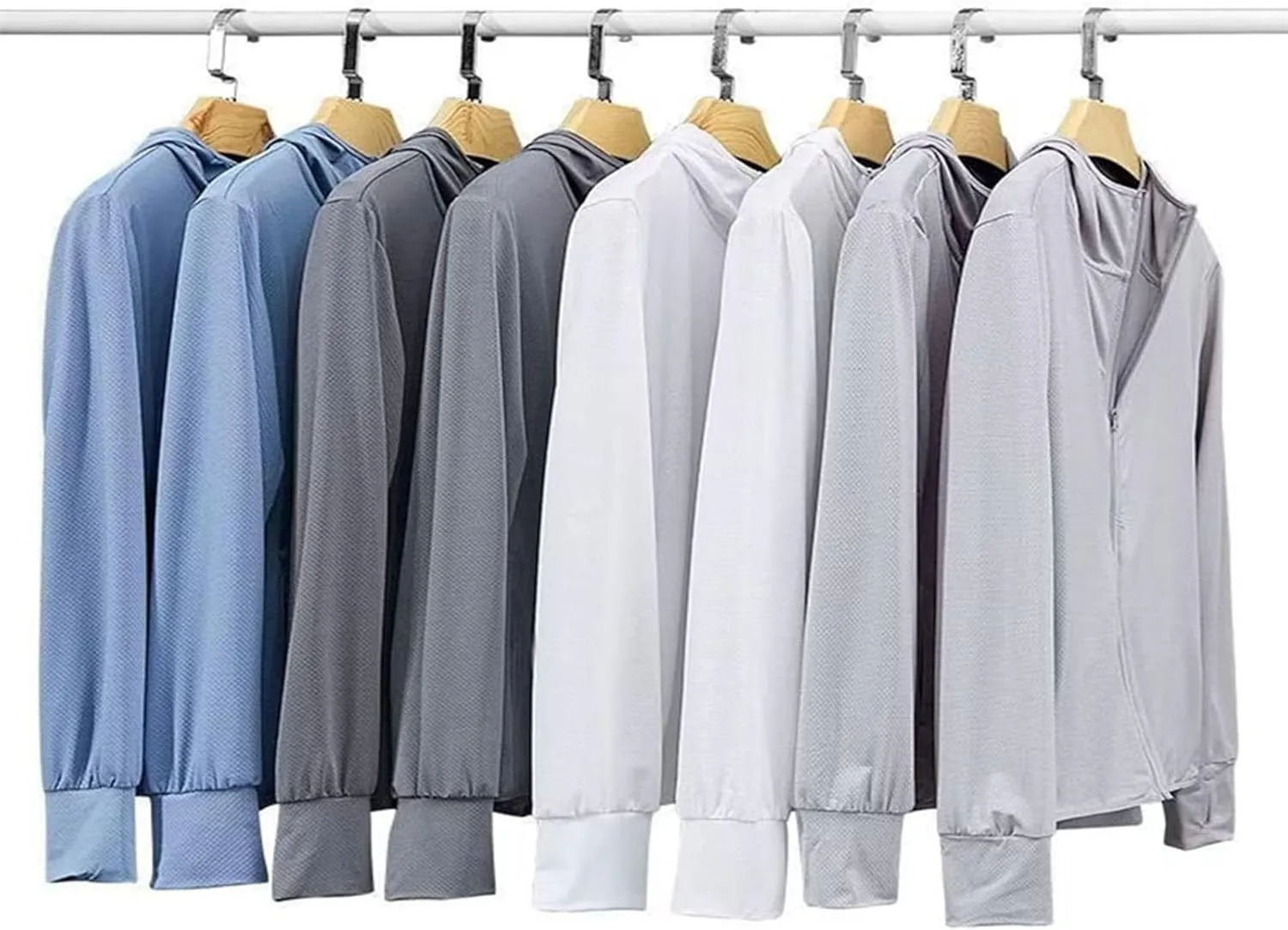 Summer Men's Sunscreen Clothing Thin Mesh Trend Outdoor Quick Drying Hooded Fishing UV Protection Loose Coat