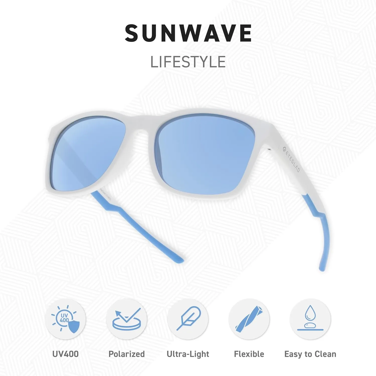 SUNWAVE Ultra-lightweight Design Lifestyle Sunglasses Outdoor Fishing Polarized UV400 Men Women Running Sports
