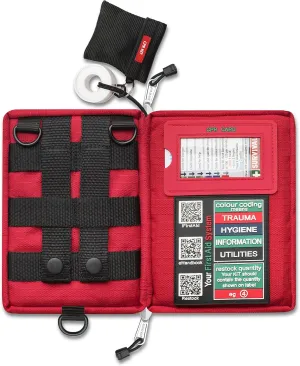 SURVIVAL Handy First Aid KIT with MOLLE System, Ideal for Hiking, Camping, Sports, Adventurers, Day trippers - 44 Pieces