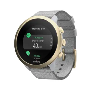 SUUNTO 3 Pebble White Light Gold Sports GPS Watch